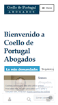 Mobile Screenshot of coellodeportugalabogados.com